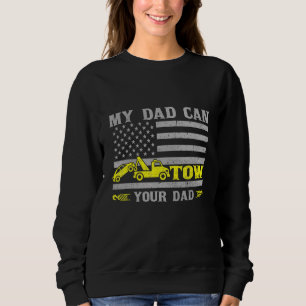 Sudadera Tow Dad Flag American Para El Operador De Camiones