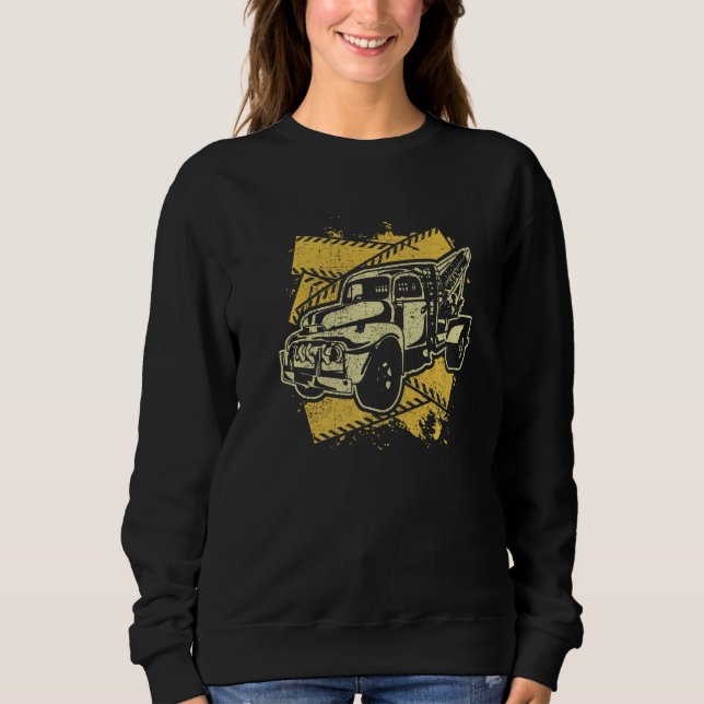 Sudadera Tow Truck Trucker Wrecker Breakdown Service Car Dr (Anverso)
