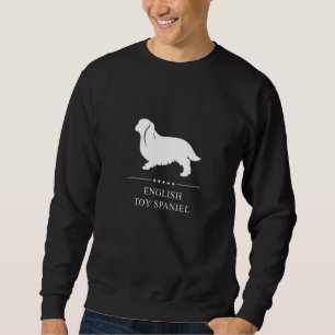 Sudadera Toy English Spaniel Dog White Silhouette