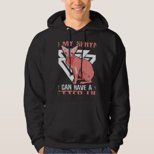 Sudadera Trabaja duro para que mi dueño de Sphynx mascota g