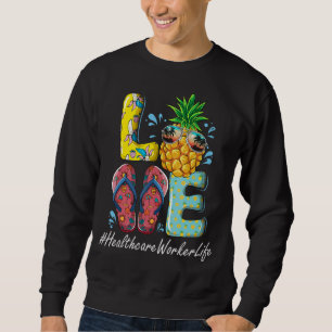 Sudadera Trabajador de la salud Hola Summer Happy Last Day