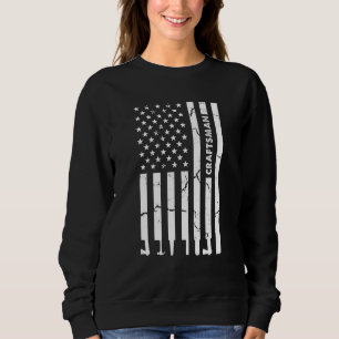 Sudadera Trabajador electricista gráfico retro Craftsman ho