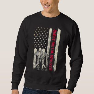 Sudadera Trabajador Metalizado de hoja Patriótico Bandera E