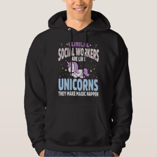 Sudadera Trabajador social clínico Unicorn Apparel Unicorns