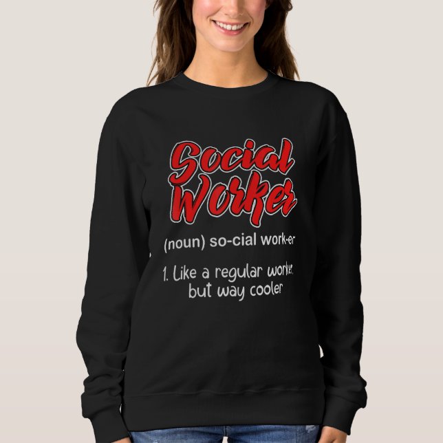 Sudadera Trabajador Social Como Un Trabajador Regular Pero  (Anverso)