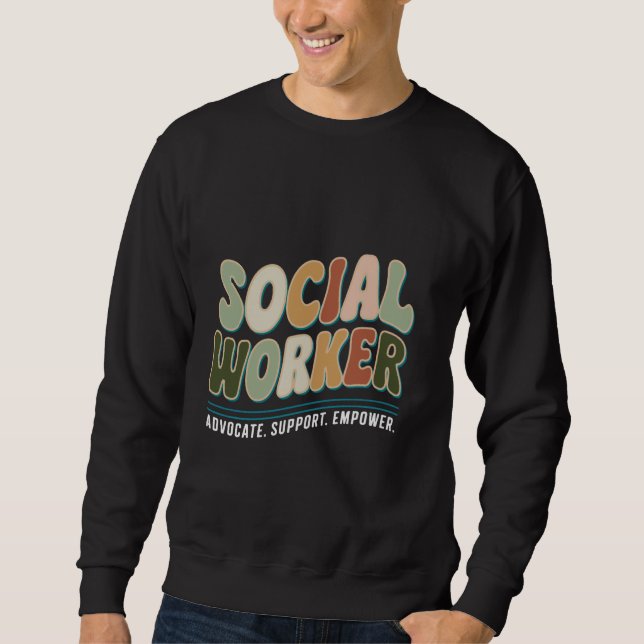 Sudadera Trabajador Social Defensor Justicia Empoderar Trab (Anverso)