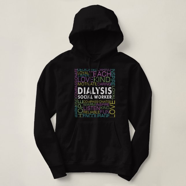 Sudadera Trabajador social en diálisis Renal (Diseño del anverso)