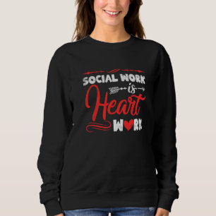 Sudadera Trabajador Social Es Trabajo Del Corazón Hombre Tr
