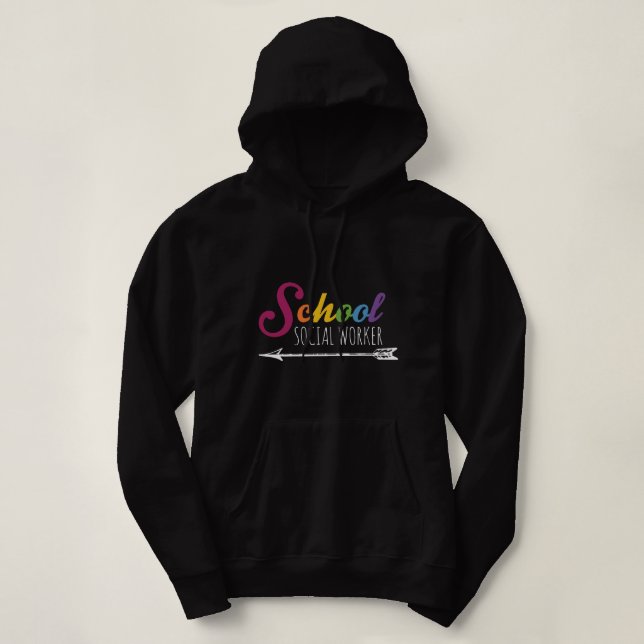 Sudadera Trabajador social escolar 3 (Diseño del anverso)