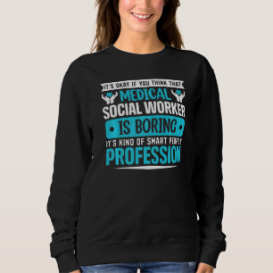 Sudadera Trabajador Social Médico Ocupación Empleo Hospital