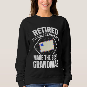Sudadera Trabajadora postal jubilada Mejor Abuela Mailman R