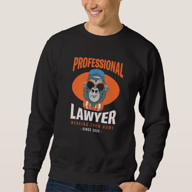 Sudadera Trabajando desde el hogar abogado Procurador Conse (Anverso)