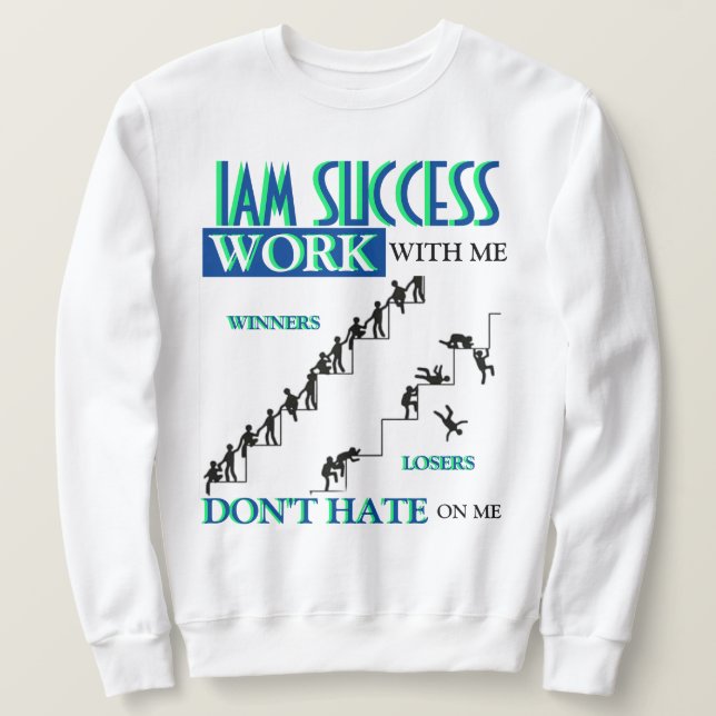 SUDADERA TRABAJAR CONMIGO (Anverso del diseño)