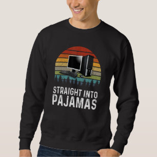 Sudadera Trabajar desde casa directamente en pijamas emplea