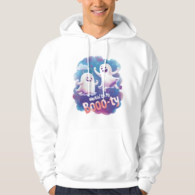 Sudadera Trabajar en mi Booo-ty (Anverso)