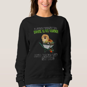 Sudadera Trabajar En Mi Jardín & Colgar Con Pekingese