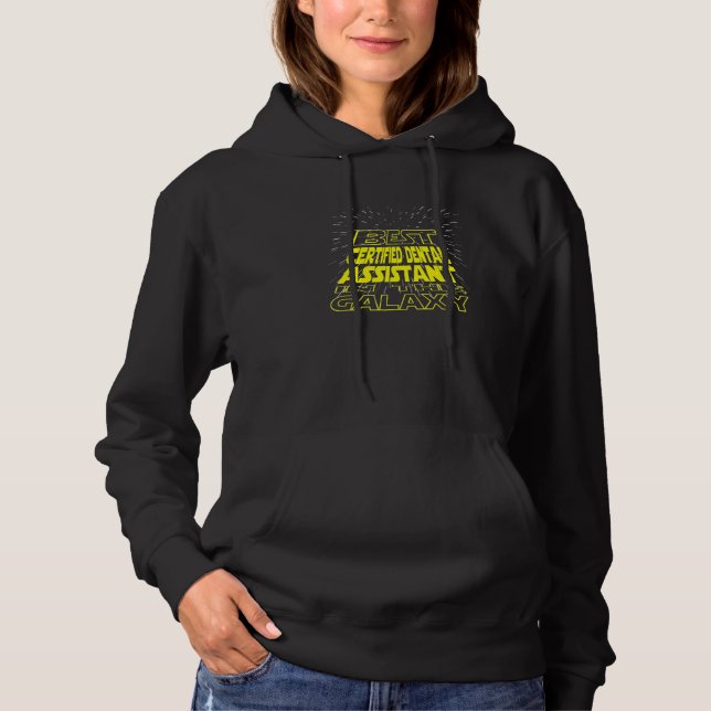 Sudadera Trabajo de Galaxia de Guay con Asistente Dental Ce (Anverso)