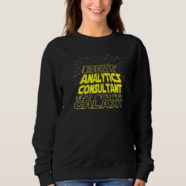 Sudadera Trabajo de Guay Galaxy de Analytics Consultant (Anverso)