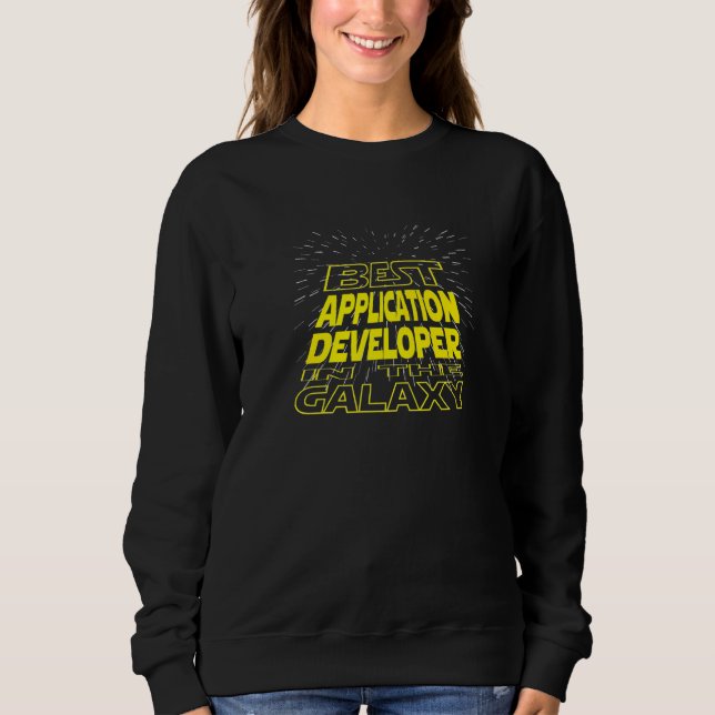 Sudadera Trabajo de Guay Galaxy para desarrolladores de apl (Anverso)
