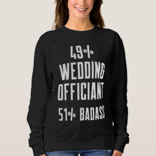 Sudadera Trabajo de Oficiante de Boda Ministro Ordenado por
