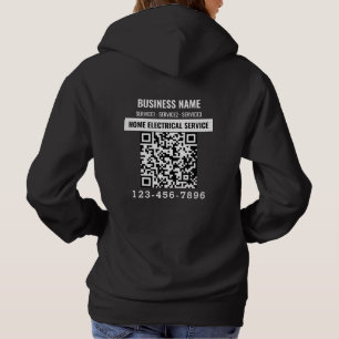Sudadera Trabajo de Personalizado de código QR para el nego