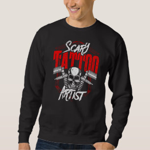 Sudadera Trabajo de tinta artística de arte de tatuajes ate