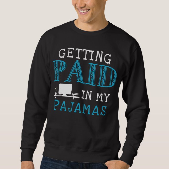 Sudadera Trabajo desde el trabajo doméstico de Funny Homeof (Anverso)