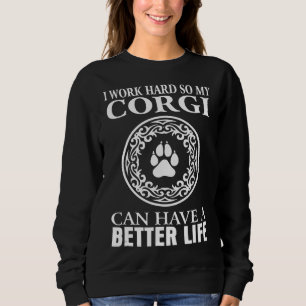 Sudadera Trabajo Duramente Corgi Corgi Dog S