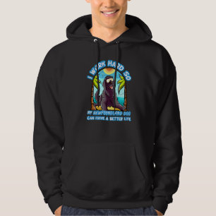 Sudadera Trabajo Duro Para Que Mi Perro De Terranova Pueda