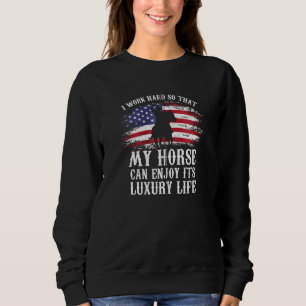 Sudadera Trabajo Mucho Para Que Mi Jinete De Caballos De Zi