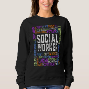 Sudadera Trabajo social divertido Mes de trabajo social Muj