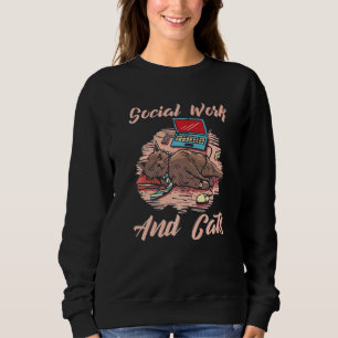 Sudadera Trabajo Social Y Gatos, Luchadores De Injusticia S