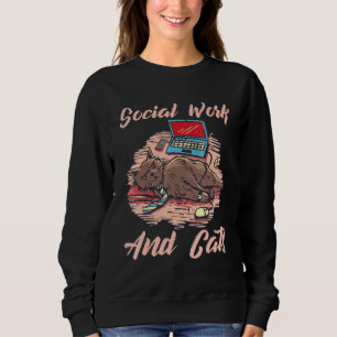 Sudadera Trabajo Social Y Gatos, Luchadores De Injusticia S