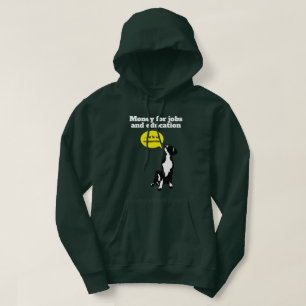 Sudadera Trabajos de dinero y educación Cachorro de Gran Da