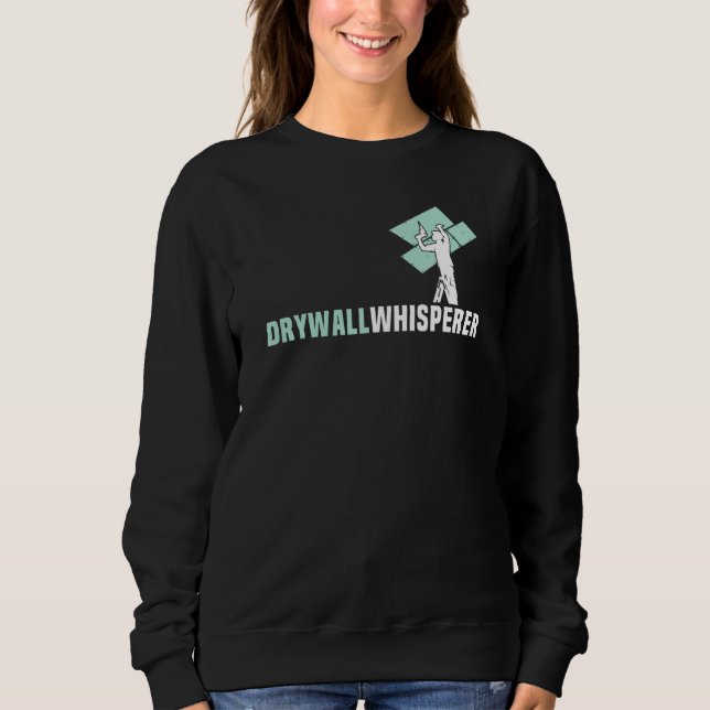 Sudadera Trabajos de drywall Contratista de drywall con dic (Anverso)