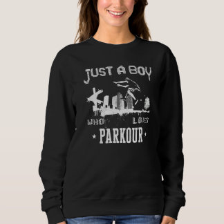 Sudadera Traceur de Parkour Corriendo Libre Niño Vintage So