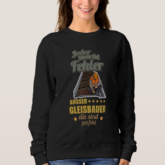 Sudadera Track builder rail worker construction employees p (Anverso)