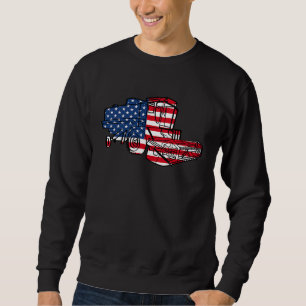 Sudadera Tractor agrícola bandera americana cosechadora agr