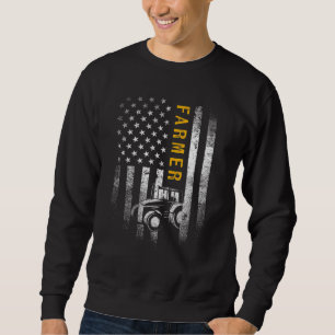 Sudadera Tractor American USA Flag Grny Farmer Rancher Gif