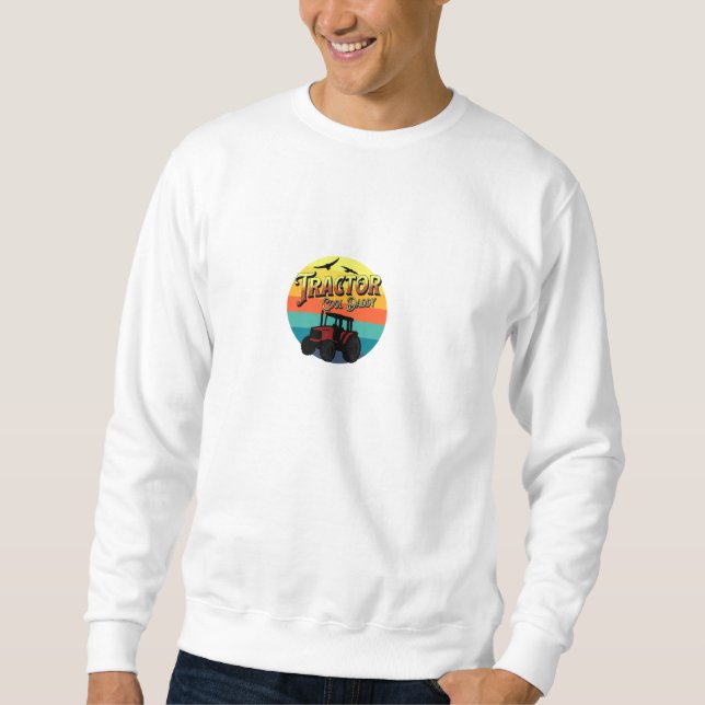 Sudadera Tractor Daddy Funny Farmer (Anverso)