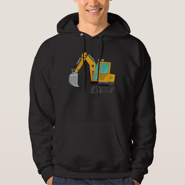 Sudadera Tractor de excavación de construcción de pequeños  (Anverso)