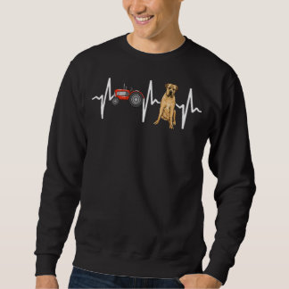 Sudadera Tractor de granjas Boerboel Heartbeat Dog