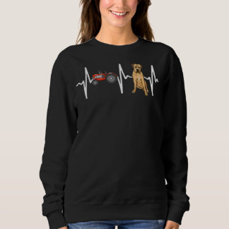 Sudadera Tractor de granjas Boerboel Heartbeat Dog