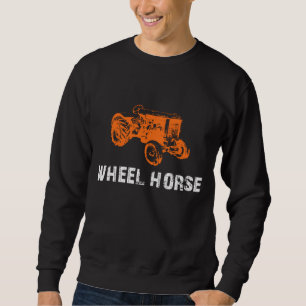 Sudadera Tractor De Jardín De Caballos De Ruedas Para Hombr