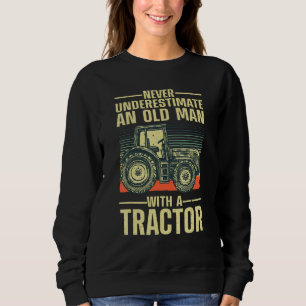 Sudadera Tractor Guay Para Hombres Abuelo Granjero Conducto