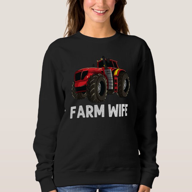 Sudadera Tractor Guay Para Mujeres Tía Vehículo De Agricult (Anverso)
