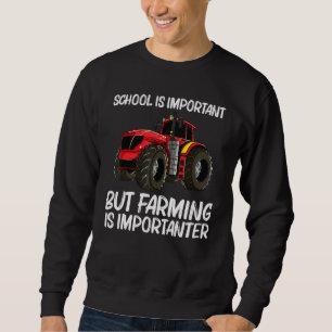 Sudadera Tractor Guay Para Niños Vehículo De Granja Grande