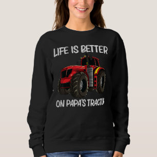 Sudadera Tractor Guay Para Niños Vehículo De Granja Grande