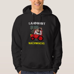 Sudadera Tractor Infantil Con Agricultor De Vacas Joven