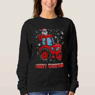 Sudadera Tractor Navidad Divertido Santa Feliz Navidad Cami